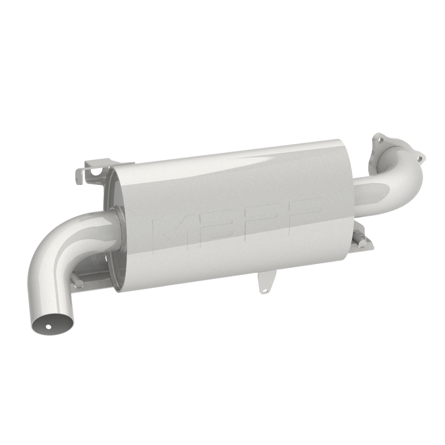 SINGLE SLIP-ON SYSTEM W/ OVAL SPORT MUFFLER CHROME | AT-9524SP