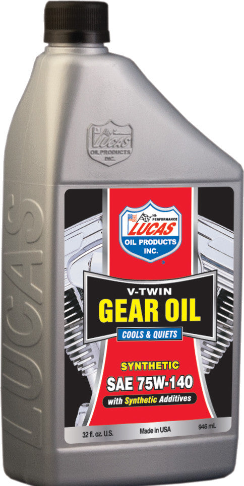 V-TWIN SYN GEAR OIL 75W140 1 QT (6/CASE  SOLD EA)