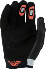 GIRL'S LITE FLAKE GLOVES BLACK/LIGHT GREY/CORAL YL
