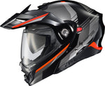 EXO-AT960 MODULAR HELMET MONK BLACK/RED 2X