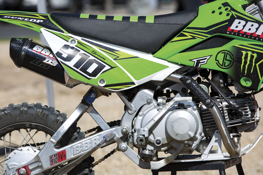 TALL SEAT ASSEMBLY KLX110 BLK/GRN | 716-KLX-1152