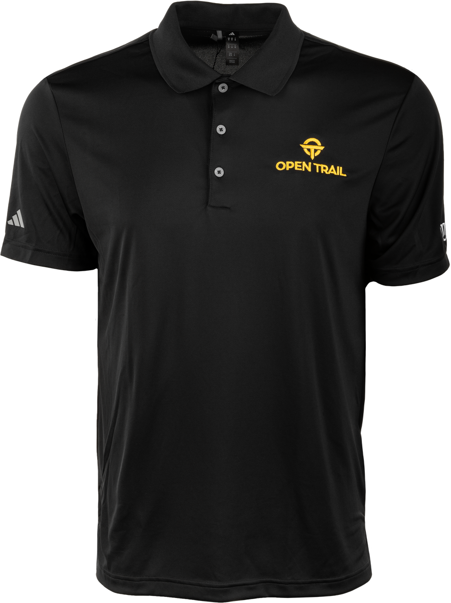 OPEN TRAIL POLO BLACK/YELLOW LG