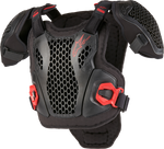 BIONIC ACTION YOUTH CHEST PROTECTOR BLK/RED LG/XL