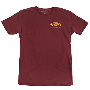 CASHED TEE MAROON