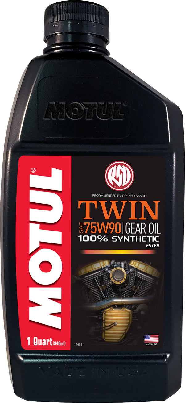 MOTUL TWIN 100% SYN OIL 75W90 1QT | 108064