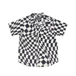 TRIP SS BTN SHRT BLK/WHT 3X