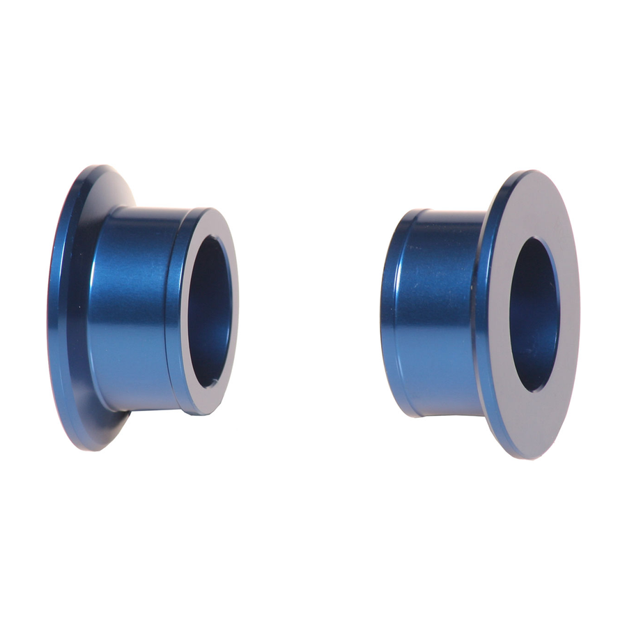 REAR WHEEL SPACERS BLUE YAM