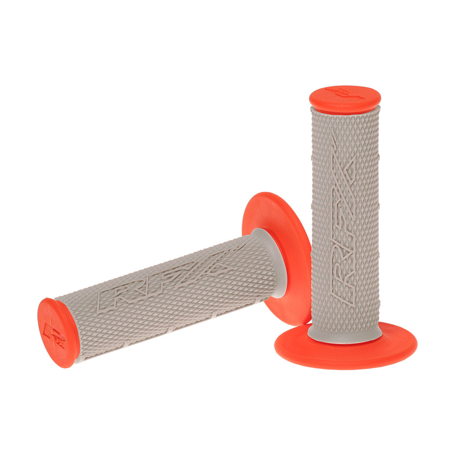 DUAL COMPOUND GRIPS ORANGE WITH GREY CENTER | FXHG 20500 99OR