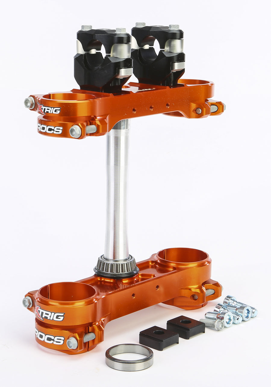 ROCS TECH CLAMP SET ORANGE KTM 14MM | 501220500601
