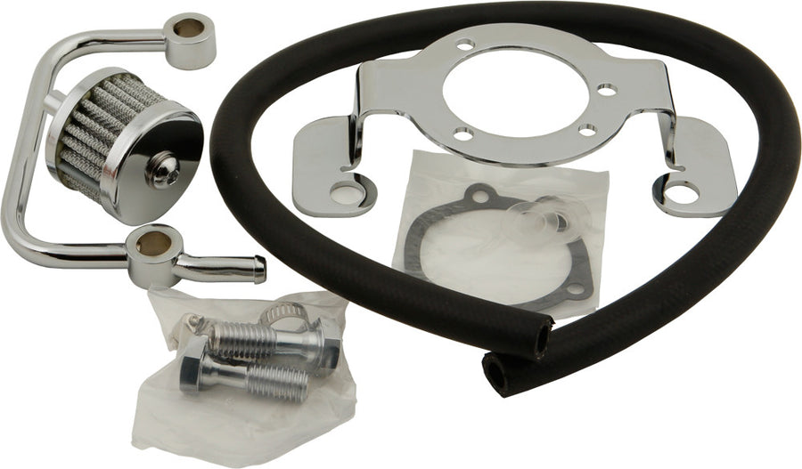 COMPLETE MNT KIT BREATHER TUBE CHROME XL 91-06 | 120009