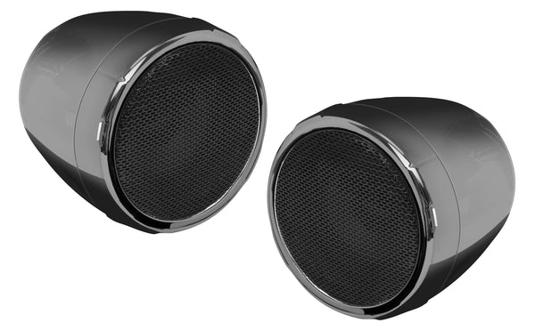 2 SPEAKER BT AMPLIFIED KIT 3" SPEAKERS BLACK CHROME | MCBC425BA
