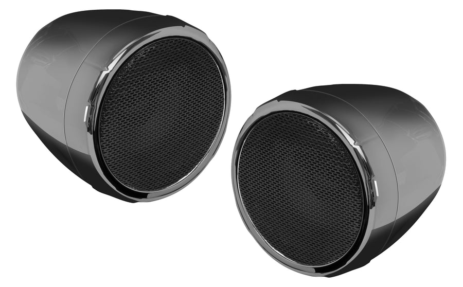 2 SPEAKER BT AMPLIFIED KIT 3" SPEAKERS BLACK CHROME | MCBC425BA
