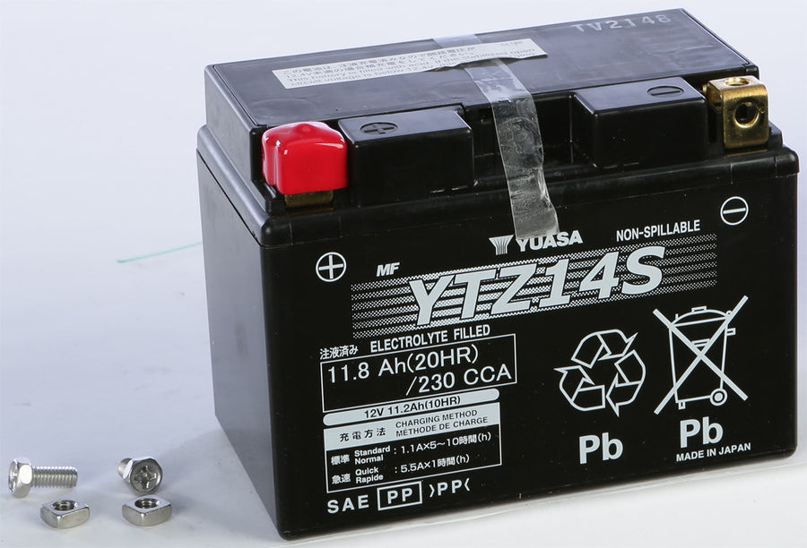 BATTERY YTZ14S SEALED FACTORY ACTIVATED