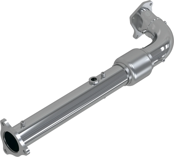 SINGLE SLIP-ON 2.5" RACE PIPE CHROME | AT-9524RP
