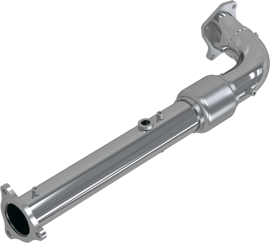 SINGLE SLIP-ON 2.5" RACE PIPE CHROME | AT-9524RP