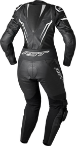 WOMENS TRACTECH EVO D3O SUIT BLACK/WHITE LEATHER
