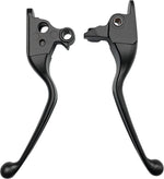 SMOOTH LEVER SET BLACK FLH/FLT 08-13 W/CABLE CLUTCH | 053815