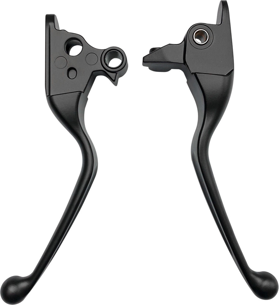 SMOOTH LEVER SET BLACK FLH/FLT 08-13 W/CABLE CLUTCH | 053815