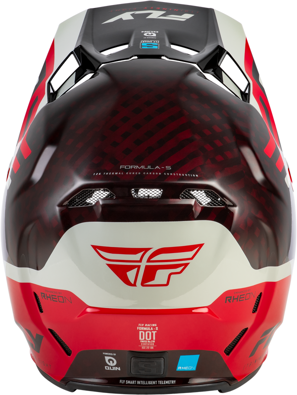 FORMULA S CARBON BYTE HELMET RED CARBON/RED/GREY