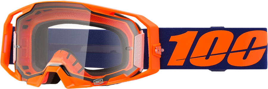 ARMATIC GOGGLE NEON ORANGE CLEAR LENS