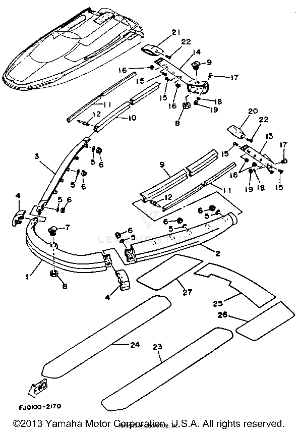 CAP,GUNWALE STRN R | FJ0-62574-20-00