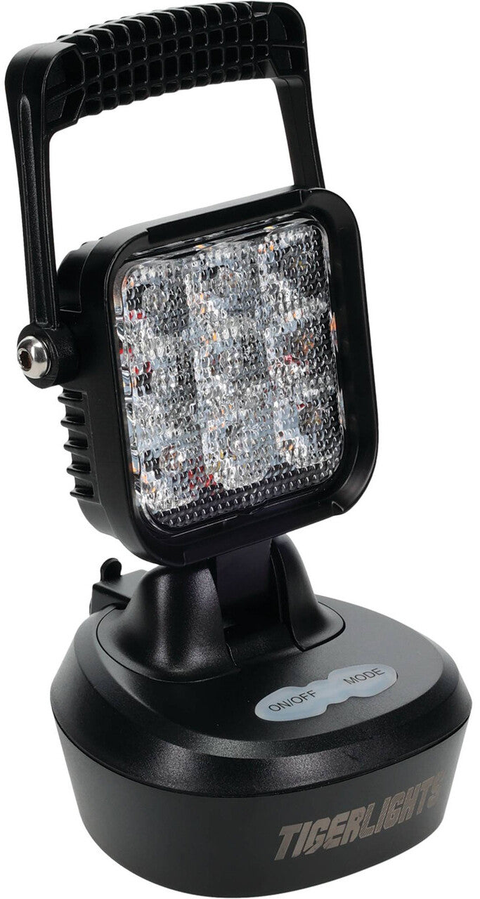 MAGNETIC LED WORK LIGHT FLASHING AMBER RECHARGEABLE | TL2460