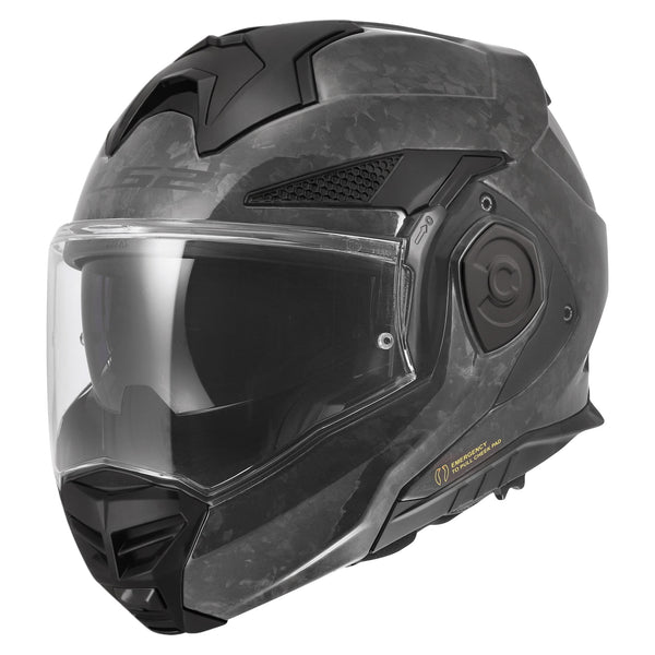 Advant X Carbon Full Forged Modular Motorcycle Helmet W/SunShield Gloss Black