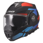 Advant X Nova Modular Motorcycle Helmet W/SunShield Matte Black Red Blue