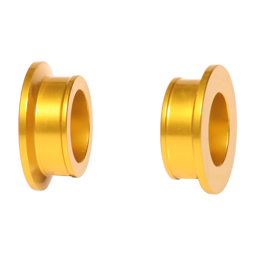 REAR WHEEL SPACERS YELLOW SUZ