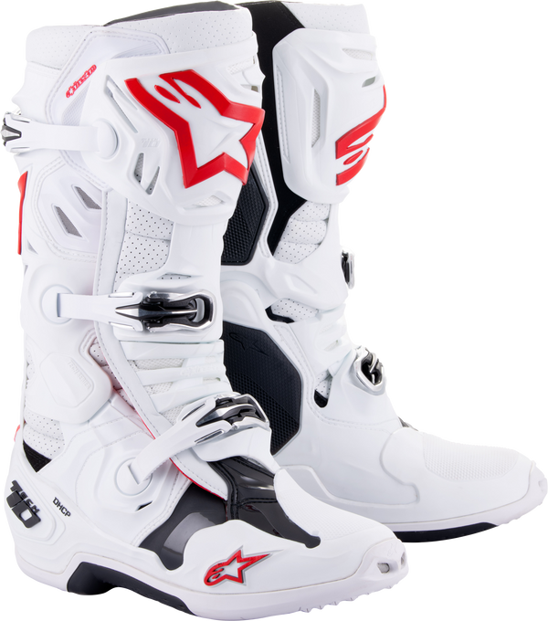 TECH 10 SUPERVENTED BOOTS WHITE/BRIGHT RED SZ 12 | 2010520-2230-12