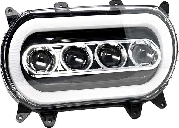 QUAD-BEAM INTEGRTED LED HEADLIGHT `15-UP FLTR | LLC-QB-FH