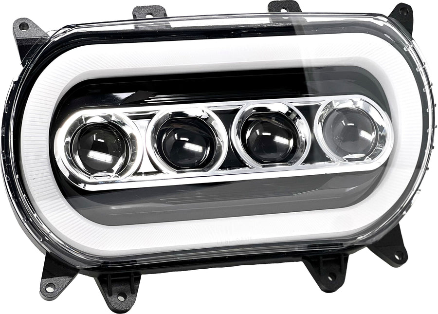 QUAD-BEAM INTEGRTED LED HEADLIGHT `15-UP FLTR | LLC-QB-FH