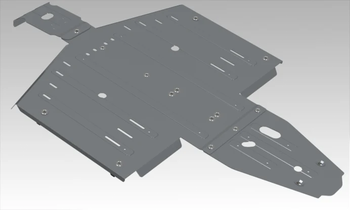 ALLOY CENTRAL SKID PLATE POL | 2444.7474.1