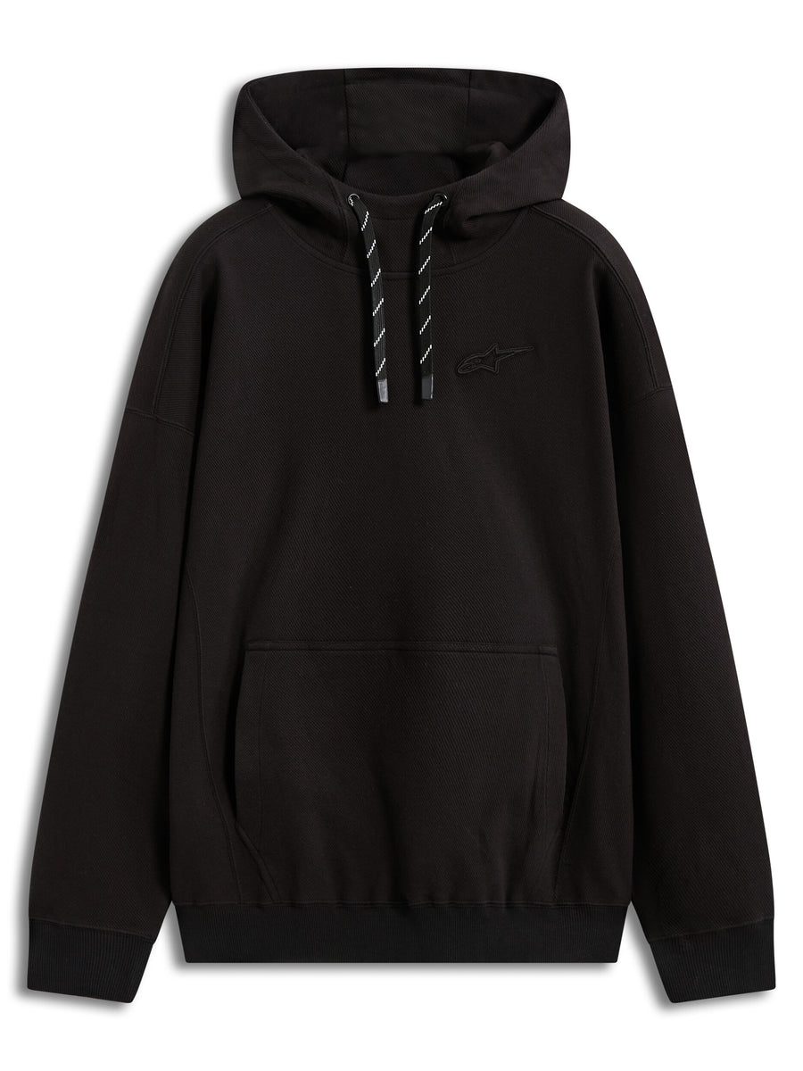 CAMINO TEXTURED OVRSIZD HOODIE OFF BLACK