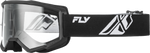 YOUTH FOCUS GOGGLE BLACK/WHITE W/ CLEAR LENS