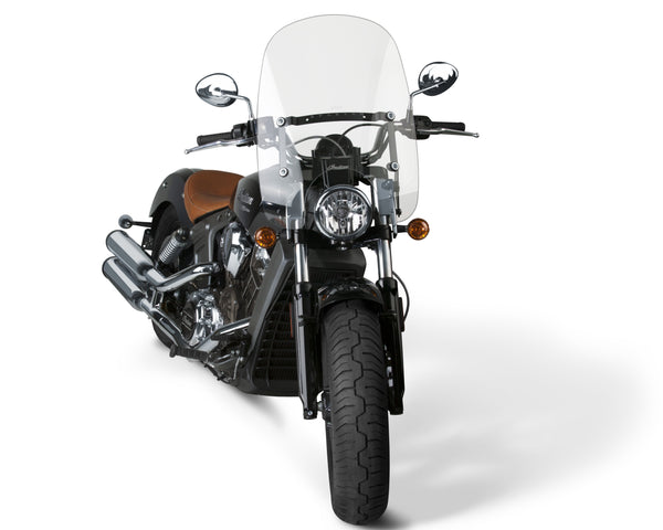 SPARTAN WINDSHIELD 18.5" CLEAR QUICK RELEASE INDIAN