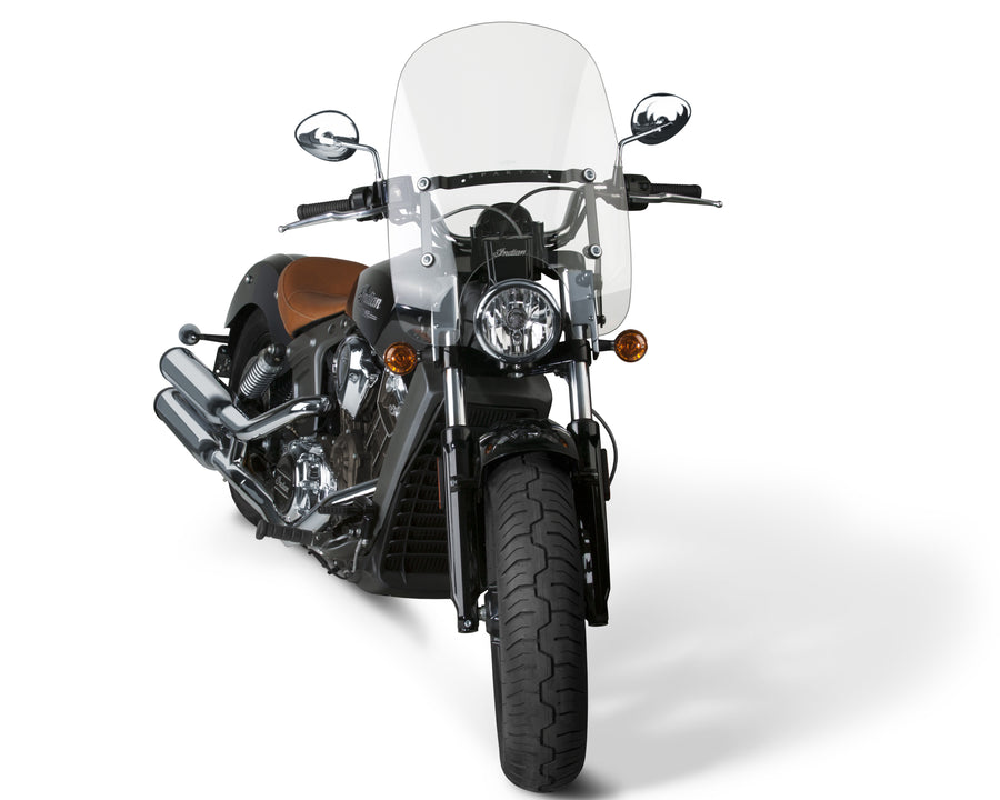 SPARTAN WINDSHIELD 18.5" CLEAR QUICK RELEASE INDIAN