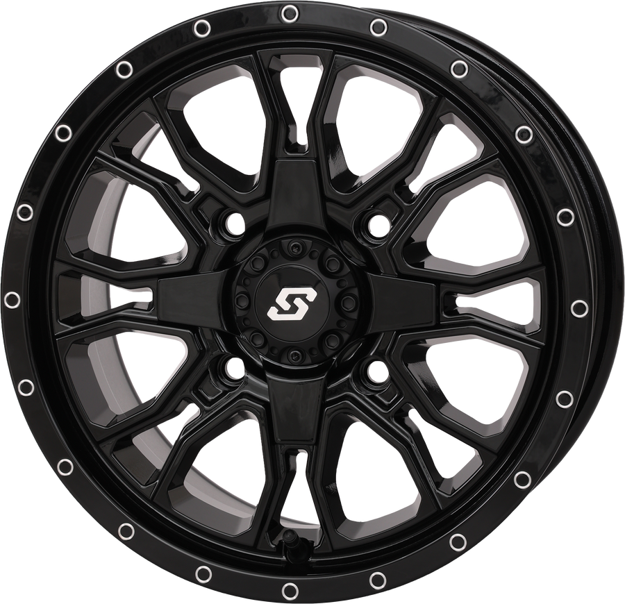 FUSION DD WHEEL  14X7 5+2 4/137 & 4/156 GLOSS BLACK | 570-9127