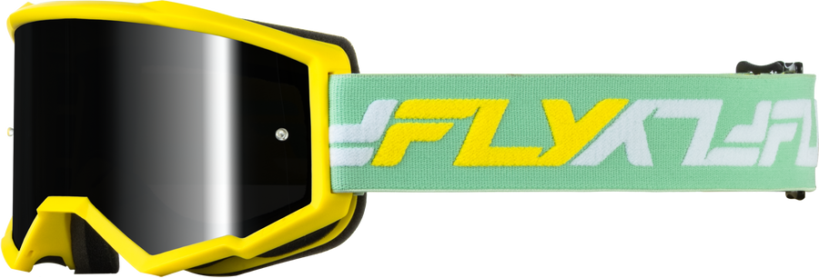 ZONE GOGGLE YELLOW/GREEN W/ BLACK MIRROR/SMOKE LENS