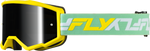 YOUTH ZONE GOGGLE YELLOW/GREEN W/ BLACK MIRROR/SMOKE LENS