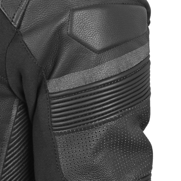 REVO LTHR JACKET BLK