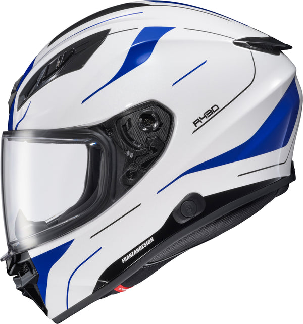 EXO-R430 FULL FACE HELMET CUTLASS WHITE/BLUE