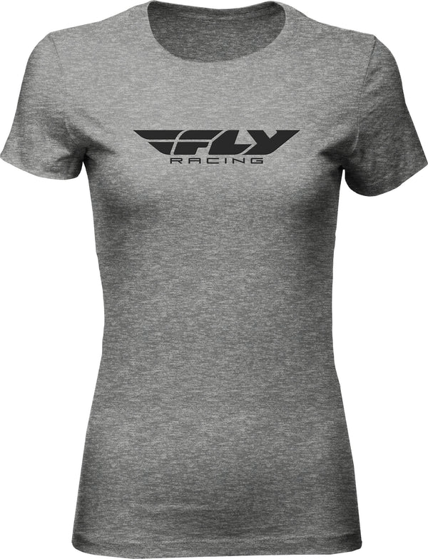 WOMEN'S FLY CORPORATE TEE DARK GREY HEATHER
