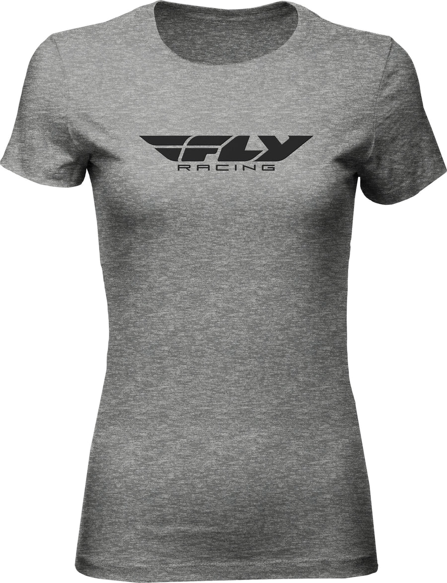 WOMEN'S FLY CORPORATE TEE DARK GREY HEATHER