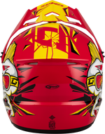 YOUTH MX-46Y UNSTABLE HELMET RED/YELLOW YS
