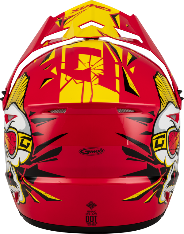 MX-46Y UNSTABLE HELMET RED/YELLOW