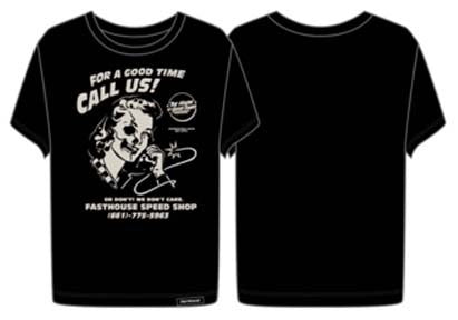WMN CALL US TEE BLACK