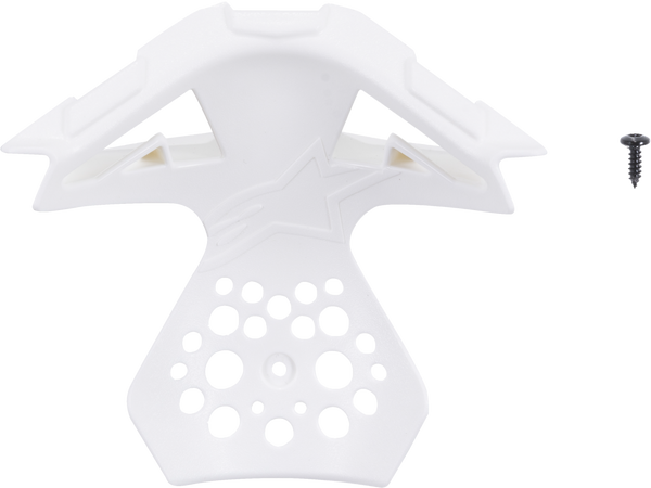 M8/M10 HELMET CHIN VENT FRAME GLOSS WHITE MD-2X | 8983119-2180-M2XL