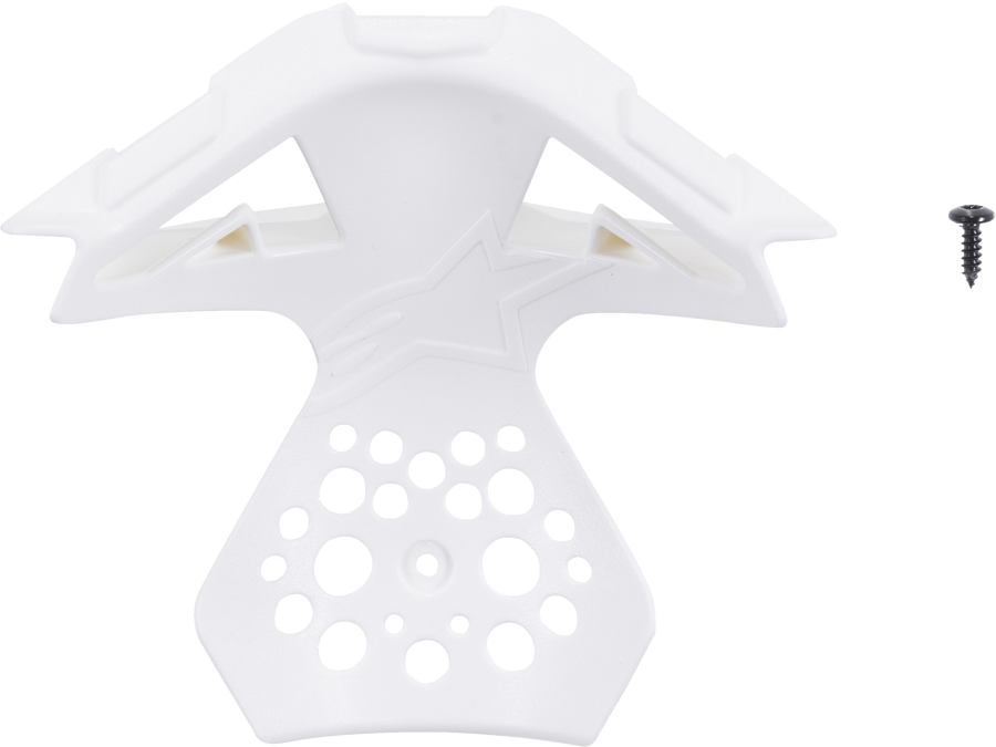 M8/M10 HELMET CHIN VENT FRAME GLOSS WHITE MD-2X | 8983119-2180-M2XL