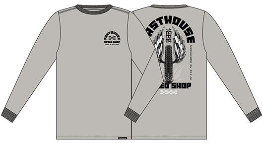 IRON STEED LS TEE LT GRAY
